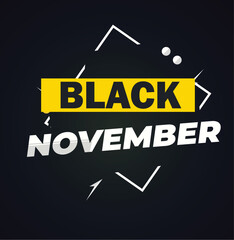 NOVEMBER IN BLACK BACKGROUND