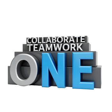 Naklejki Teamwork unity slogan 