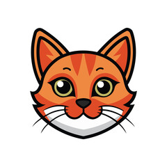 cat head vector illustration