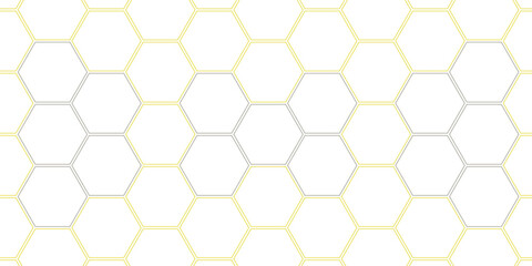 Abstract hexagon polygonal pattern background vector. Surface polygon pattern with glowing hexagon paper texture and futuristic business.