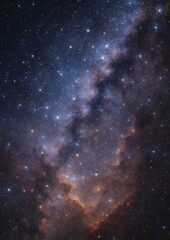 Obraz premium Vast cosmic starry night sky