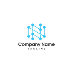 vector logo of the initial N neuron