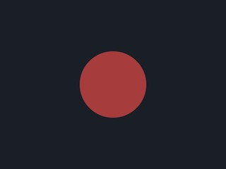 A striking minimalist background featuring a single, bold red circle on a dark gray canvas; perfect for modern branding and design projects.