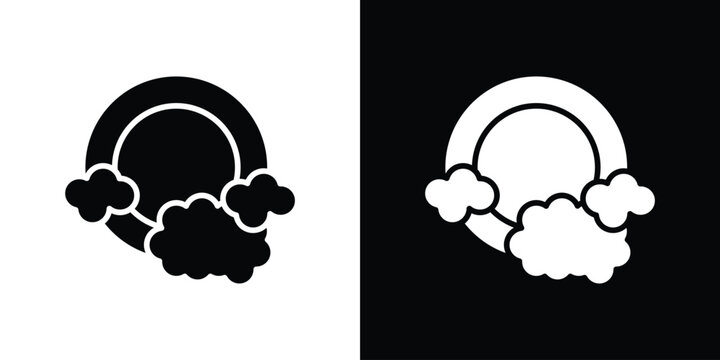 Washing dishes icon design. Black flat style sign for mobile concept