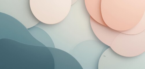  Soft, Minimalist Abstract Shapes in Muted Tones Perfect for Showcasing Design Work