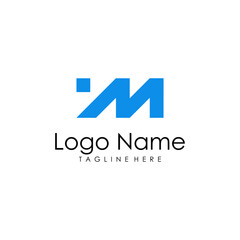 Fototapeta premium IM initials logo vector 