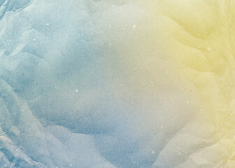 Abstract gradient wrinkled paper background texture. Pastel soft color dusty pale shade frame.