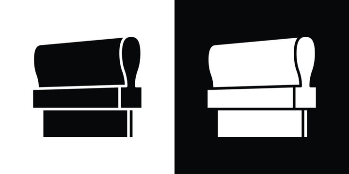Print screen icon design. Black flat style sign for mobile concept