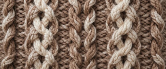  Handcrafted Wool Knitted Pattern Close Up Soft and Inviting