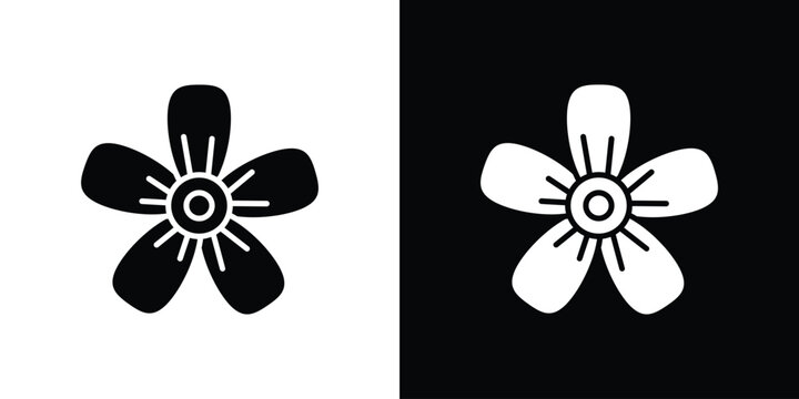 Hypericum icon design. Black flat style sign for mobile concept