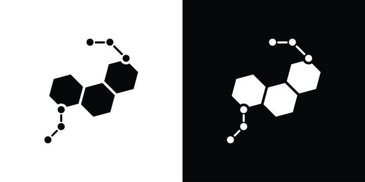 Hormones icon design. Black flat style sign for mobile concept