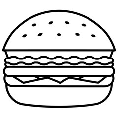 Minimal Burger Icon 