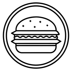 Minimal Burger Icon 