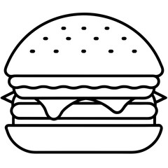 Minimal Burger Icon 
