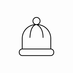 winter hat icon sign vector
