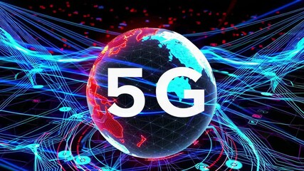 Global connectivity: advancing 5g technology with dynamic digital network visualization - Powered by Adobe