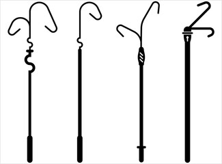 Stick With Hook On End Icon Y_2202002