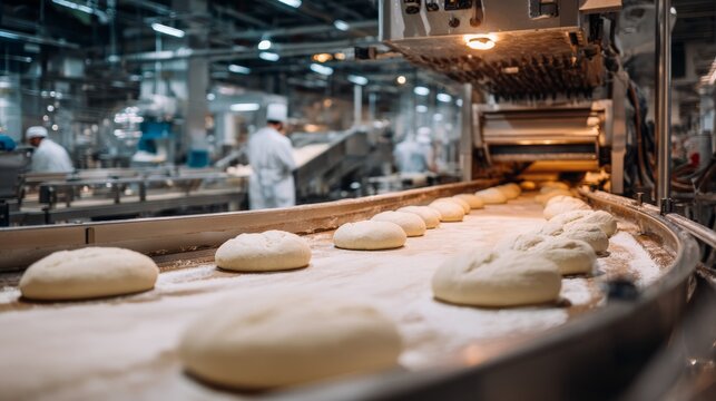 Modern bread production techniques  efficiency and quality in factory manufacturing