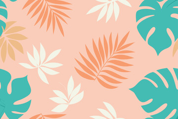tropical luxury exotic seamless pattern with paste