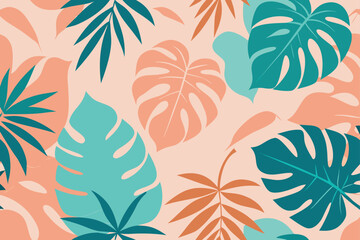 tropical luxury exotic seamless pattern with paste
