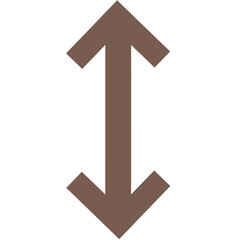 brown double arrow