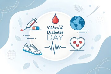 World diabetes day awareness poster banner background design, Design for world diabetes day, World diabetes day  design, World diabetes day poster design