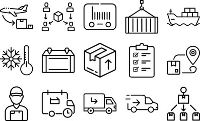 Set of Distribution Icons