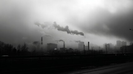 Pollution in urban areas due to factory emissions  a growing environmental concern