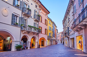 Evening walk in Desenzano del Garda, Italy
