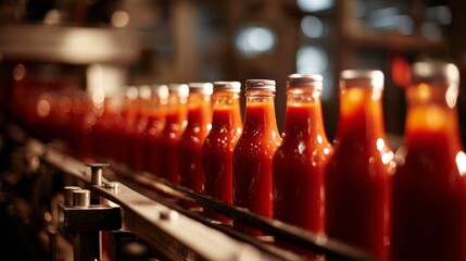 The process of ketchup manufacturing  from tomatoes to bottled condiment delights