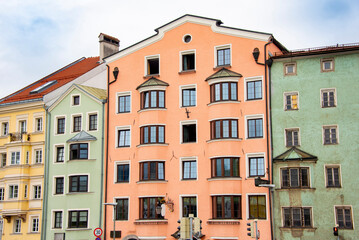 Fototapeta premium Colourful Apartments of Innsbruck - Austria