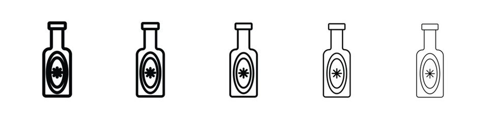 Gin icon symbol, logo illustration. Pixel perfect vector graphics