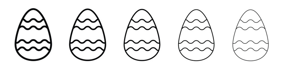 Easter eggs icon symbol, logo illustration. Pixel perfect vector graphics