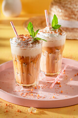 Cold ice coffee perfect for a hot day.