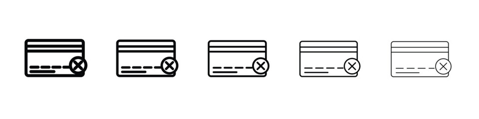 Credit limit icon symbol, logo illustration. Pixel perfect vector graphics