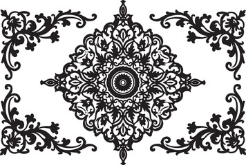 
Vintage Floral Laser Cut Ornamental Frame Set