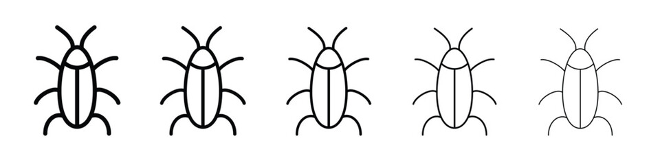 Cockroach icon symbol, logo illustration. Pixel perfect vector graphics