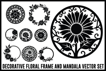 
Vintage Floral Laser Cut Ornamental Frame Set