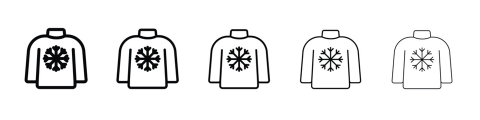 Christmas sweater icon symbol, logo illustration. Pixel perfect vector graphics