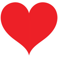 Valentine heart icon. Heart shape Isolated on white background. EPS10