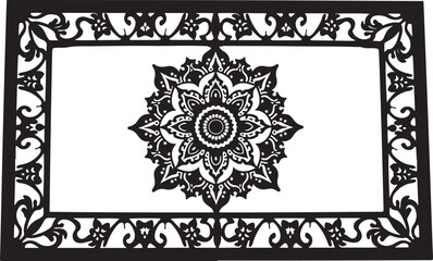 
Vintage Floral Laser Cut Ornamental Frame Set