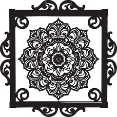 
Vintage Floral Laser Cut Ornamental Frame Set