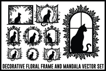 
Vintage Floral Laser Cut Ornamental Frame Set