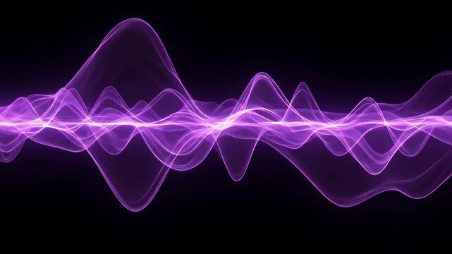 Purple Wave Abstract Background Motion Graphics