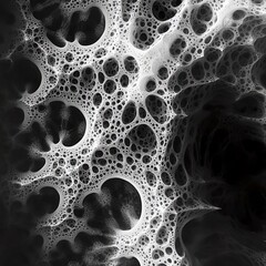 Translucent Fractals IV Intricate transparent fractal patterns emerging from darkness detailed and mesmerizing