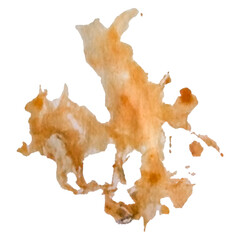 Colored expressive painted spots isolated photo