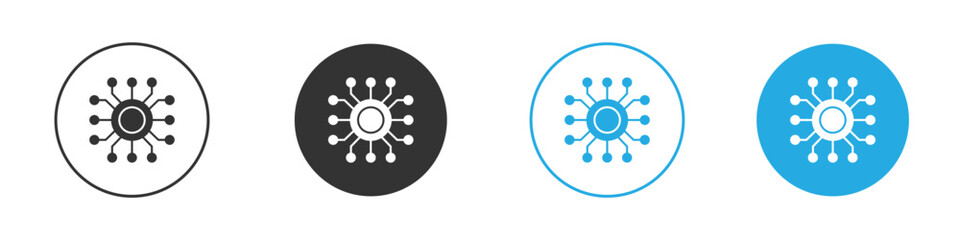 Hub icon for web or mobile app. Simple flat designs