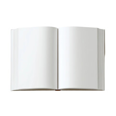 Naklejka premium Blank Canvas: An open book, inviting with empty pages, symbolizing potential stories, ideas, and untapped knowledge.