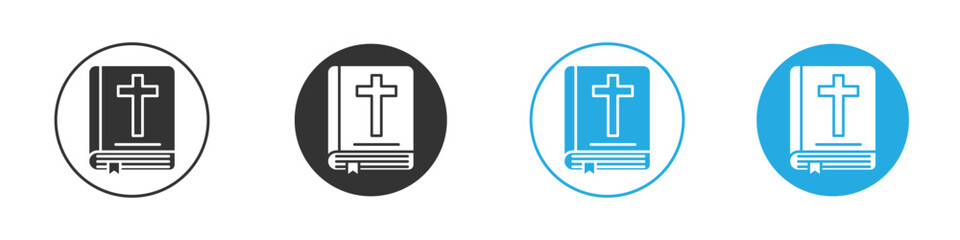 Obraz premium Bible icon for web or mobile app. Simple flat designs