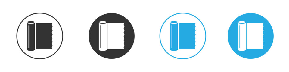 Aluminum foil icon for web or mobile app. Simple flat designs